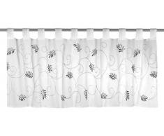 Bistrogardine Salon 07, Scheibengardine 48x140cm, halbtransparent