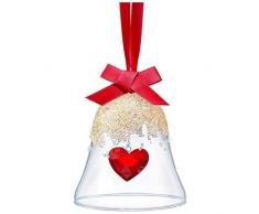 Swarovski Weihnachtsglocke Herz Ornament, Kristall, Mehrfarbig, 8.7