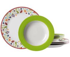 Ritzenhoff & Breker Tafelservice Doppio Shanti, 8-teilig, Porzellangeschirr, Grün