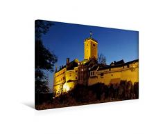 Premium Textil-Leinwand 45 x 30 cm Quer-Format Ansicht bei Nacht | Wandbild, HD-Bild auf Keilrahmen, Fertigbild auf hochwertigem Vlies, Leinwanddruck von Volker Geyer