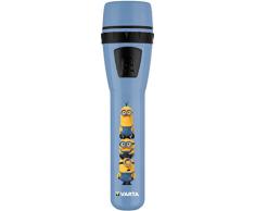 Varta 5mm LED Minions Taschenlampe für Kinder inkl. 2x High Energy AA Batterien Kindertaschenlampe Flashlight Leuchte Taschenleuchte Taschenlicht ideal für Kinderzimmer Kindergeburtstag Nachtlicht