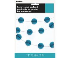 Unique Industries 63383 Decoration Party-Deko, Papier, blaugrün