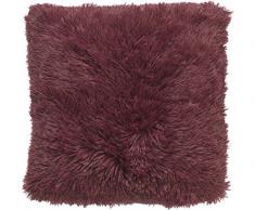 Kissen Fluffy 45x45 bordeaux - Dekokissen Zierkissen Heimtextilien Deko Kissen