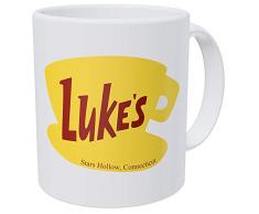 Luke s Diner Kaffee Tasse Lustiges und Tolles Kaffeebecher Geschenk aus Keramik 312 g