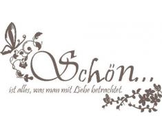 INDIGOS 4051719342222 Wandtattoo, Vinyl, braun, 60 x 10 x 10 cm