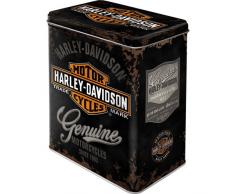 Nostalgic-Art 30107 Harley-Davidson Genuine Logo, Vorratsdose, Schwarz