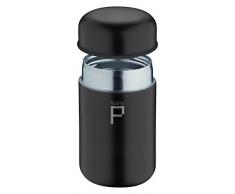 Pioneer FoodPod Thermo-Speisebehälter 400 ml Edelstahl Doppelwandig Isolierbecher für Lebensmittel 6 Stunden Heiß 24 Stunden Kühl Auslaufsicher BPA-Frei – Schwarz