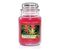 Yankee Candle groÃe Duftkerze im Glas, Tropical Jungle, Brenndauer bis zu 150Â Stunden