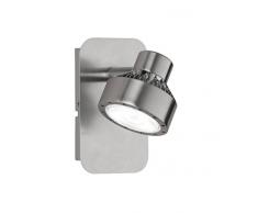 WOFI 4288.01.54.6000 A+ Spot, Stahl, 6 W, Integriert, nickel matt / chrom, 12 x 7 x 12 cm
