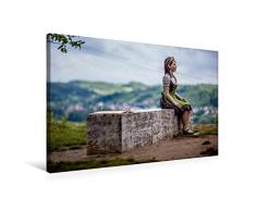 Calvendo Premium Textil-Leinwand 75 cm x 50 cm quer, Sommerhausen am Main | Wandbild, Bild auf Keilrahmen, Fertigbild auf echter Leinwand, Leinwanddruck Natur Natur