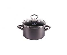 Kochstar 221685 Fleischtopf Primus, Allherdgeschirr für Elektro-, Gas-, Glaskeramik- und Induktions-Kochfelder, mit Glasdeckel, 2.00 Liter, 16 cm ø