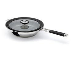 Beka 13427254 Bratpfanne antihaft mit Spritzschutzdeckel und Abnehmbarer Stiel 24 cm, CleanCooking