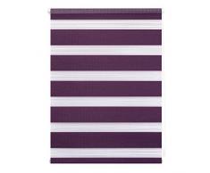 Lichtblick Doppelrollo Klemmfix ohne Bohren, 70 cm x 150 cm (B x L) in Brombeer Duo Rollo für Fenster & Türen, moderner Sichtschutz, Innovative Kombination aus Rollo & Jalousie