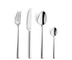 Amefa METROPOLE Besteck-Set für 6 Personen, rostfrei, poliert & spülmaschinenfest, Tafelbesteck, Essbesteck mit Aufbewahrungs-Box, 18/10 Edelstahl, Silber, 24-teilig