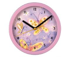 Hama Kinder-Wanduhr Schmetterling, Rosa