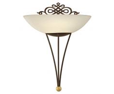 EGLO MESTRE Wandleuchte, Stahl, E27, 60 W, antik-braun, gold