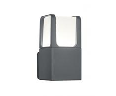 Trio Leuchten 222160142 Ebro A+, LED Außen-Wandleuchte, Aluminium, 6 Watt, Integriert, Anthrazit, 14.4 x 10 x 20 cm