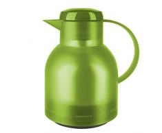 Emsa 505763 Samba Isolierkanne (1 Liter, Quick Press Verschluss, 12h heiß, 24h kalt) grün