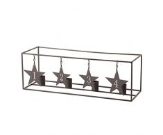Villeroy & Boch Christmas Toys Adventskranz Metall, minimalistischer Adventskranz aus Metall, bunt, 42 x 14 x 14 cm