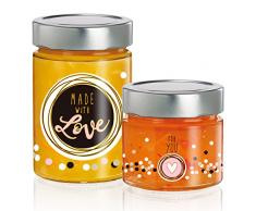 Ritzenhoff 3360004 Little Delights Feinkost Gläserset, 2 Einheiten, schwarz / weiß / rosa / beige, 7,3 x 7,3 x 19,5 cm