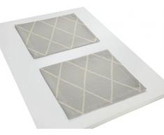 Adam Casket Valdelana Light Tischset, Bio Baumwolle, Hellgrau, 30 x 40 cm, 2-Einheiten