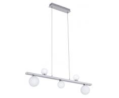 Trio Leuchten WiZ LED Pendelleuchte Dicapo 350810607, 5x3 Watt RGBW LED mit 16 Mio. Farben + 64.000 Weißtöne + 18 Licht-Szenen, Steuerung über App + Sprachsteuerung + Fernbedienung + Wandschalter