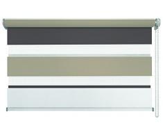 mydeco Rollo, Triple: Weiß, Cappuccino, Mocca, 80x160 [Breite x Höhe]