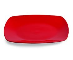 Tognana Timesquare Flacher Teller, 26 x 26 cm, Rot