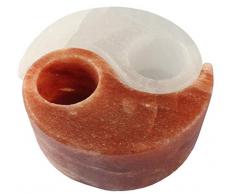 HIMALAYA SALT DREAMS - Salzkristall Teelichthalter YIN YANG