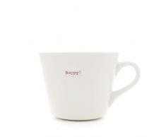 Keith Brymer Jones Word Kaffeebecher, mit Schriftzug Happy!