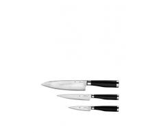 WMF Messerset 3-teilig, Stahl, schwarz, 38.4 x 16.4 x 3 cm, 3-Einheiten