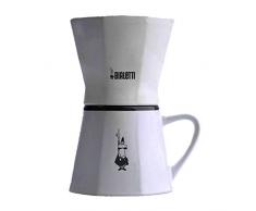 Bialetti Kaffeetasse mit Filter aus Keramik, weiß, 20 cm