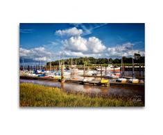 Premium Textil-Leinwand 120 x 80 cm Quer-Format Dangast an der Nordsee | Wandbild, HD-Bild auf Keilrahmen, Fertigbild auf hochwertigem Vlies, Leinwanddruck von Peter Roder