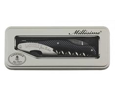 LAGUIOLE 30610 Weinmotiv, Geschenkbox Metall für Sommelier ABS/Edelstahl Carbon 13 x 3,5 x 2 cm