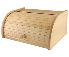 Apollo Brotkasten Buche Rollkoffer, braun