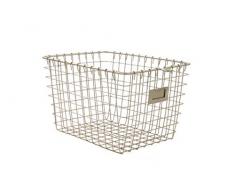 Spectrum 47870 Kleiner Aufbewahrungskorb, Satin/Nickelfarben, S