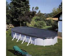 Gre CIPROV1001 - Winterabdeckung für Oval Pool 1000 x 550 cm, Farbe schwarz