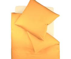 Fleuresse Colours Bettwäsche, Uni-Mako-Satin, gold, 135 x 200 cm
