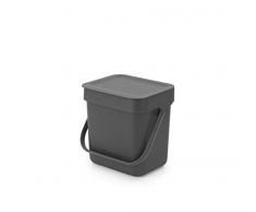 Brabantia Abfalleimer für Lebensmittelabfälle, klein, Grau