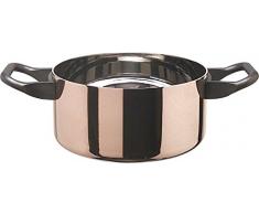 Alessi La Cintura di Orione Kasserolle aus Edestahl 18/10 und Kupfer, Silber, 16 cm