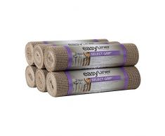 DUCK Brand Select Grip EasyLiner Einlage für Regal und Schubladen 12-inch x 10-Feet, x 6 Rolls Braunstein