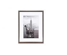 Henzo 8140318 Manhattan Bilderrahmen, Metall, grau, 15 x 20 x 2 cm