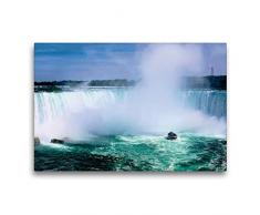 Premium Textil-Leinwand 75 x 50 cm Quer-Format NiagarafÃ¤lle - American Falls und Horseshoe Fall | Wandbild, HD-Bild auf Keilrahmen, Fertigbild auf hochwertigem Vlies, Leinwanddruck von Peter Roder