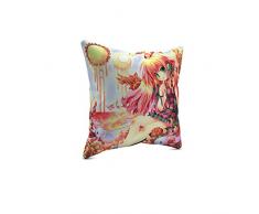 Picanova – Vermilion Paradise 40x40cm – Premium Zierkissen Mit Füllung – Deko Für Wohn- Oder Kinderzimmer Mit Motivauswahl – Anime Kollektion Design Von Emperpep