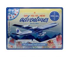 Nostalgic-Art 23278 - Blechschild 30x40 cm - Pan Am - New Adventures