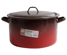 esmaltaciones der Stern Feuer – gerade Kochtopf mit Deckel, 28 cm, 9,7 l