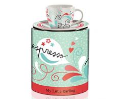 RITZENHOFF My Little Darling Espressotasse von Claudia Schultes (Ciao), aus Porzellan, 80 ml, mit Untertasse