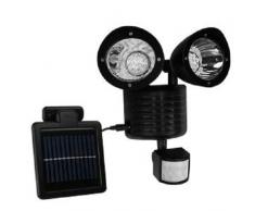 Mauk Solarlampe, Plastik, Schwarz, 19 x 18 x 15 cm