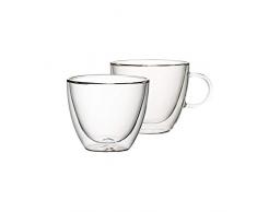 Villeroy & Boch Artesano Hot & Cold Beverages Becher L, 2er-Set, 420 ml, Borosilikatglas, Klar