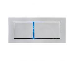 SLV Bedside Links Wandleuchte, 3 W LED, 4000 K, mit blau Orientierungslicht, silbergrau 146240